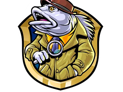 Snapper Detective design gaming illustration logo vector