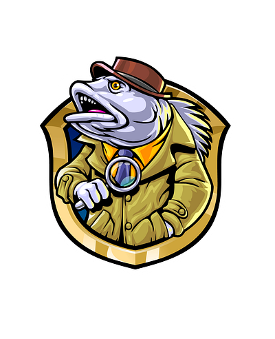 Snapper Detective design gaming illustration logo vector