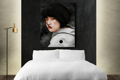 Painting on canvas "Japanese" digital painting picture reproduction