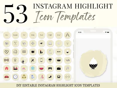 Instagram Highlight ICON Template - Snapybiz instagram highlights