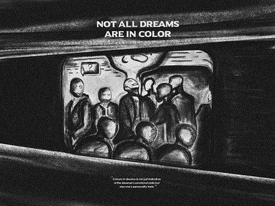 Not all dreams are in color art artwork black color comic dark design design art designer dreams illustration illustrations illustrator lineart meaning photoshop sketch window