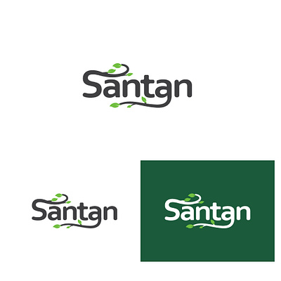 Logo for "SANTAN perfume" branding logo