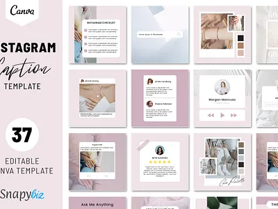 Instagram Caption Template - Snapybiz business case template canva branding canva instagram caption aesthetic instagram business ideas instagram caption template marketing coaching marketing design