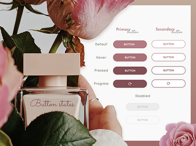 Daily UI Challenge 083 (Button) branding button states daily 100 challenge daily ui design dsaily ui challenge 083 figms illustration photoshop ui