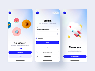 Mobile App Sign In Screen - Droid UI Kit 3d android app dashboard design system example form ios log in material mobile page register saas screen sign in sign up ui ui kit ux