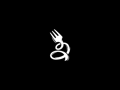 Spaghetti Fork Logo cafe food fork italy logo logotype pasta restaurant spaghetti