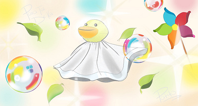 Patito graphic design illustration