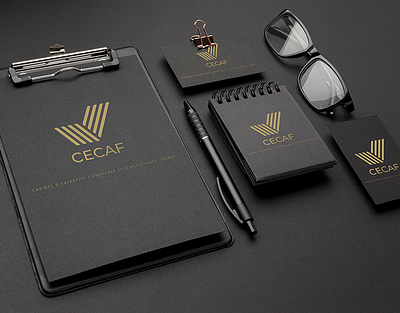 CECAF - Logo design and stationary branding design graphic design icon illustration logo typography vector