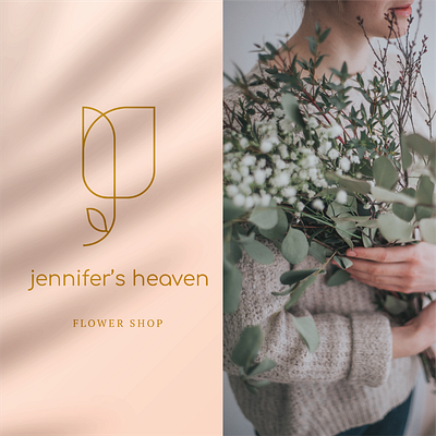 Floristy Logo Design - Jennifer's Heaven branding design graphic design icon illustration logo typography vector