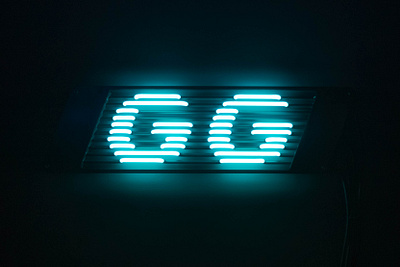 GG branding graphic design letters logo neon typo typography