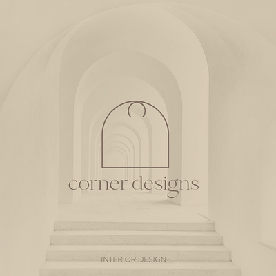 Corner designs - Interior design logo concept branding design graphic design icon illustration interior design logo typography vector