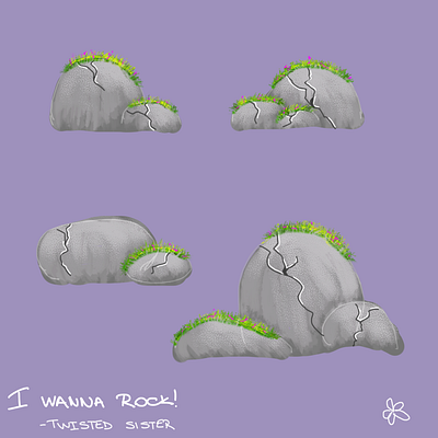 Cartoon-ish rocks illustration cartoon style illustration digital drawing digital illustration illustration rocks illustration wacom