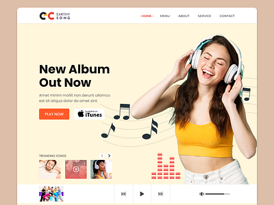 Music Landing Page🚀 audio ecommerce header exploration headphone landing page listening media player music instrument music player music website playlist pocast sound soundtrack spotify streaming website ui ux design web design