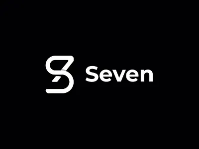 Seven rebound monogram number 7 s logo s7 seven seven logo