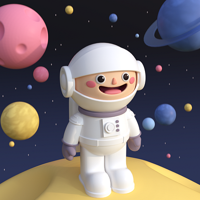 Space Boy 3d 3d character 3dart art character cinema4d design graphic design