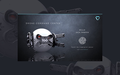 Oblivion - Drone Command Center ai alien artificial intelligence branding command center design drone fantasy fingerprint first shot graphic design hello dribble iot log in oblivion sensors ui ux web design
