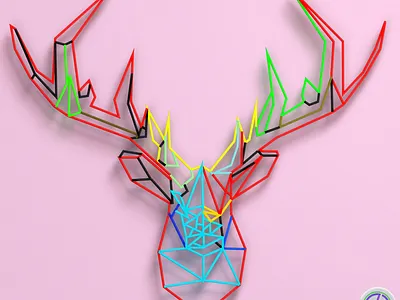 Deer 3d animation branding graphic design logo motion graphics ui