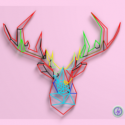 Deer 3d animation branding graphic design logo motion graphics ui