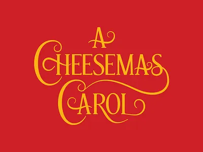 A Cheesemas Carol cheese design logo logotype typography