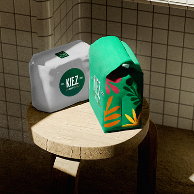 Kiez Package Designs art artdirection artwork branding coffeepackage design packagedesign