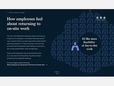 Covid pandemic, thoughts on returning to on-site work dataviz figma illustration interactive ui user interface vector