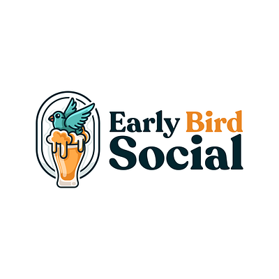 Early Bird Social beer beer bird beer design beer logo bird bird beer bird design bird logo character design design early bird graphic design illustration logo logo design social vector