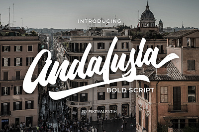 Andalusia Bold Script Font andalusia bold branding city display font handwritten logo script