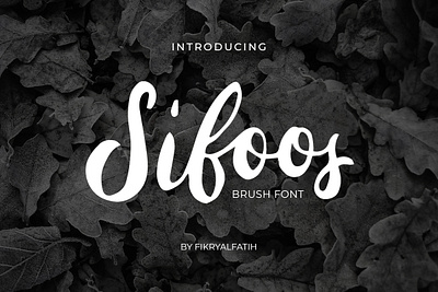 Sifoos Brush Font branding brush display font hand handwritten logo logotype script