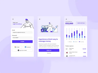 Money Management | Expenditure Analytics app app design banking concept credit card design finance app financial analytics financial planning interface mobile app mobile banking money app money management online bank ui ux