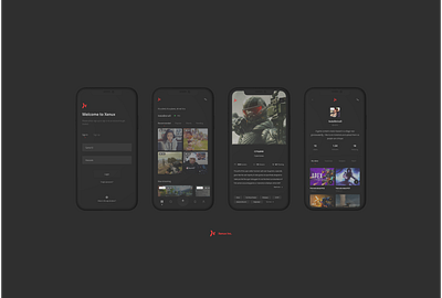 Xenux: Streaming platform for gamers branding graphic design ui