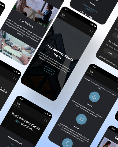 WestStarStaffing design ui ux