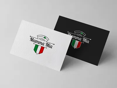 Logo for pizzeria branding design graphic graphic design illustration logo vector пицца пиццерия
