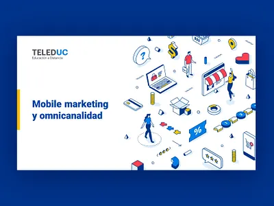 Online Class Presentation - E-commerce Strategy Course class course creative design e learning online powerpoint teleduc template uc