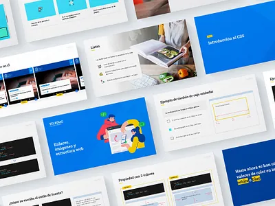Online Class Slides - HTML & CSS Course class course creative css design e learning html online powerpoint teleduc template uc