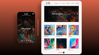 GAÉ The Queer Art Community (Daily UI Challenge 003/100) 003 003 daily ui app art dailyui dailyuichallenge design graphic design illustration lgbtq queer ui webdesign