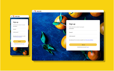 Daily UI | 1. Sign up branding design ui