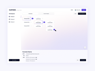 Customs crypto product design ui ux visual design web application