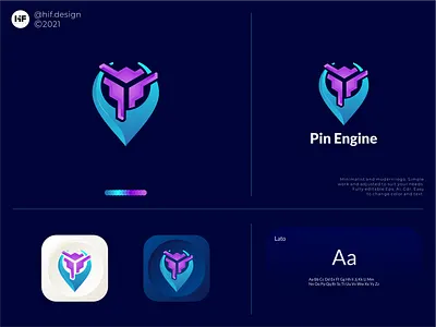 Pin Engine logo apparel pin