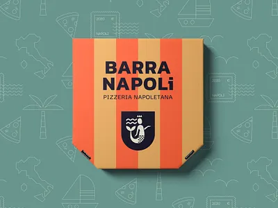 Barra Napoli - Pizza Package brand identity branding design logo package