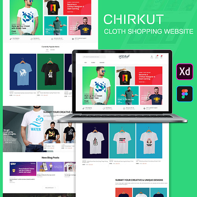 CHIRKUT :- Cloth Shopping Website branding design graphic design ui ux