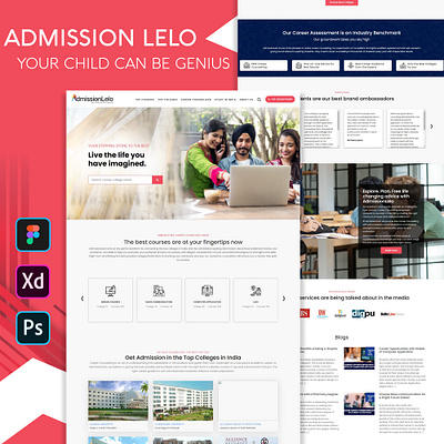 Admission Lelo branding graphic design ui