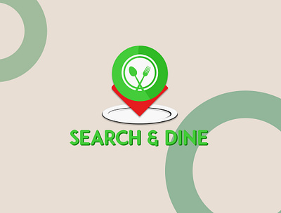 Search & Dine | Food Logo Design| Restaurant Branding app art awesome food logo branding design food branding food logo hotel logo illustration logo logo design pizza logo resturant template ui