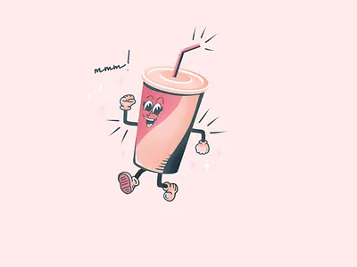 Pop 🥤✨ design illustration illustrator mascot retro texture vector vintage