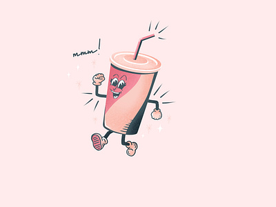 Pop 🥤✨ design illustration illustrator mascot retro texture vector vintage