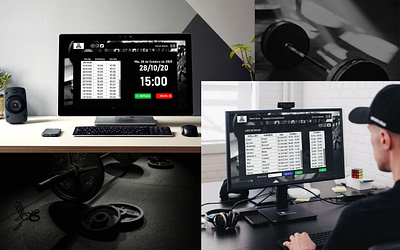 Registro y control de acceso para Gimnasios design ui ux