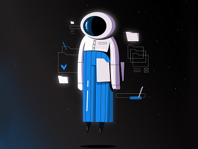 Iran-Talent #Marriage/divorce license agent 👩‍🚀 2d character 2d illustration 3d astronaut branding design flatdesign graphic design illustration illustrator mars member motion graphics work character