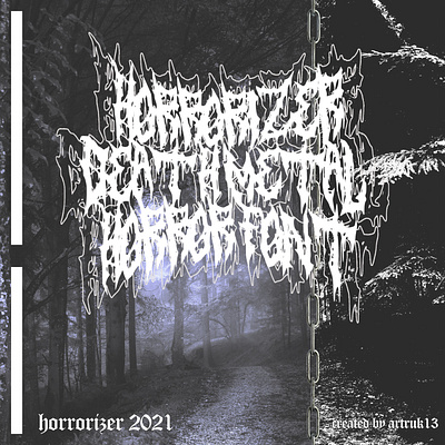 HORRORIZER DEATH METAL HORROR FONT brutal death metal death metal font font horror metal metal font