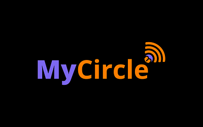 Mycircle Logo Concept mycircle logo tech company logo wifi logo