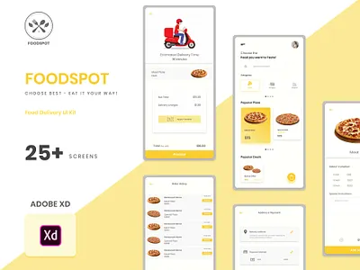Food Delivery | App UI Design app ui creative design design food app graphic design mobile ui mobileapp ui uidesign uiux ux xd