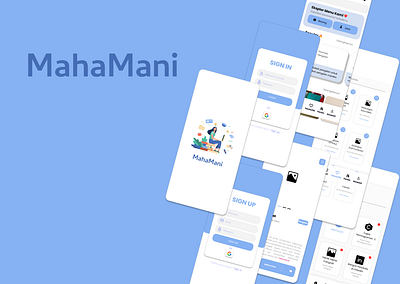 MahaMani app minimal ui